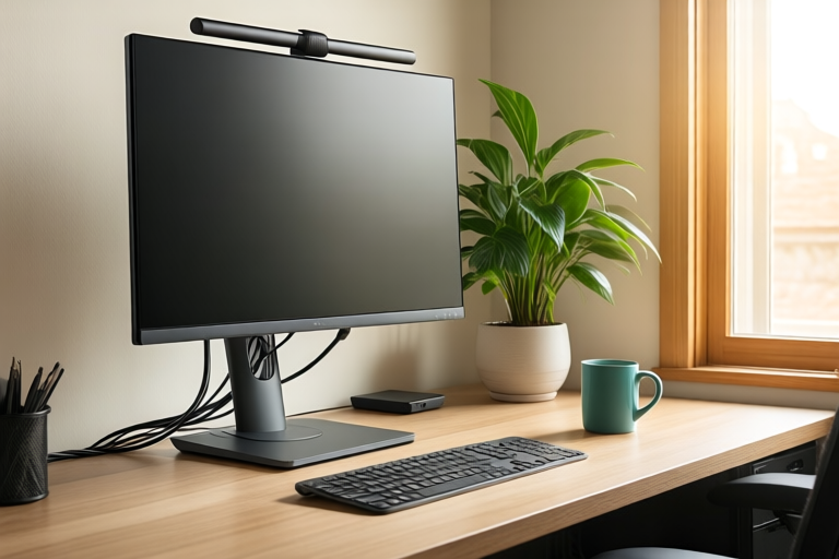 Postura ergonómica en escritorio ajustado
